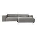 by fonQ Chunky Hoekbank met Chaise Longue Rechts - Grijs