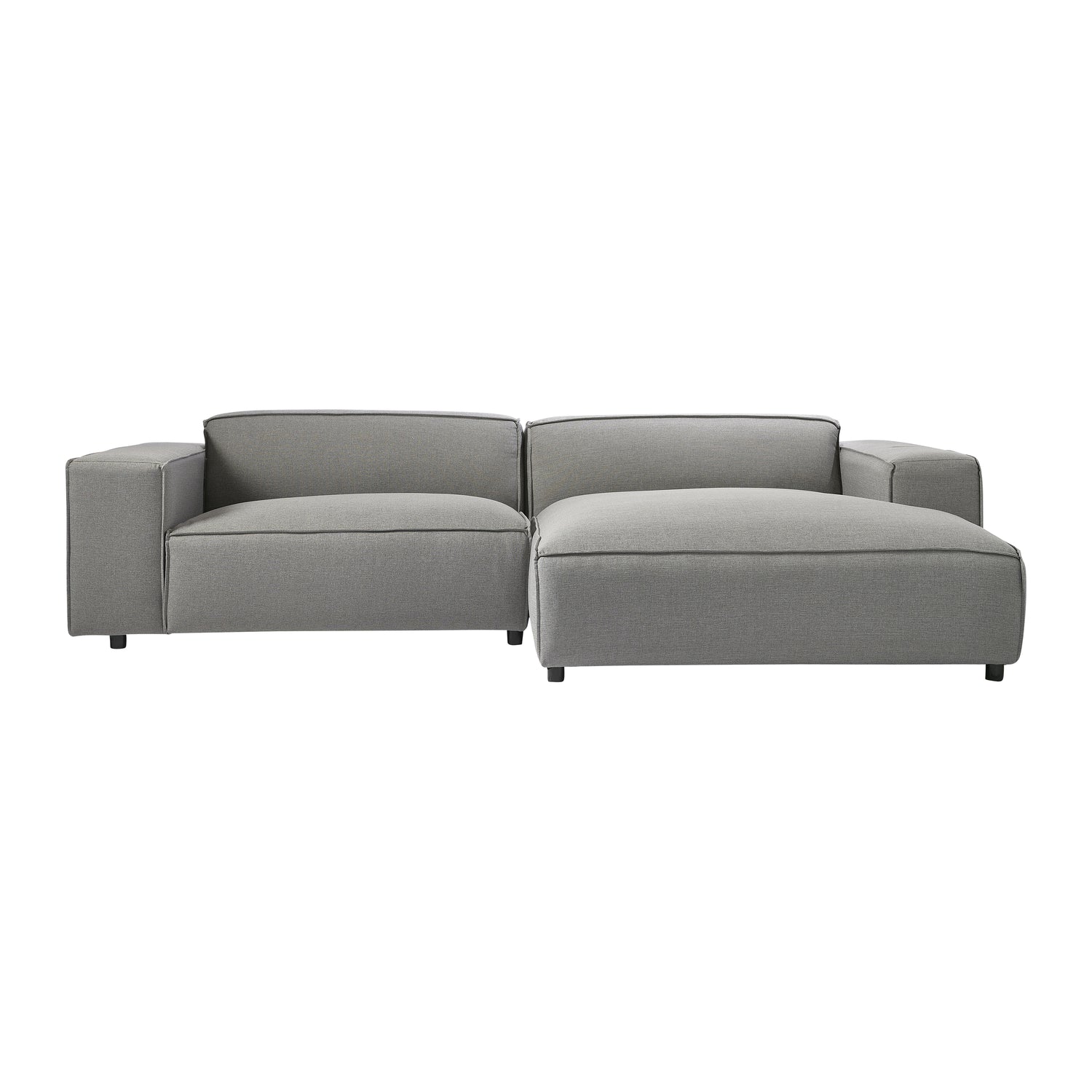 by fonQ Chunky Hoekbank met Chaise Longue Rechts - Grijs