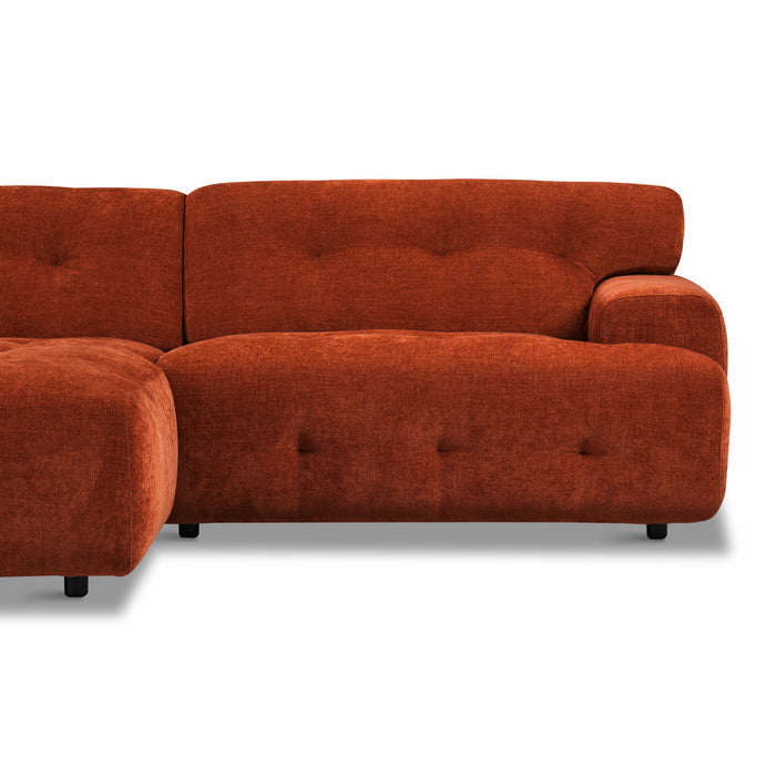 by fonQ Ruby Hoekbank met Chaise Longue Links - Terra
