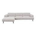 by fonQ Flair Hoekbank met Chaise Longue Links - Naturel Melange