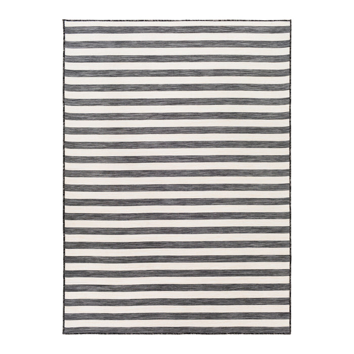 by fonQ Breezy Vloerkleed 200 x 275 cm - Zwart / Ivoor