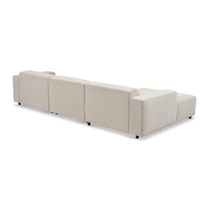 by fonQ Nova Hoekbank met Chaise Longue Links - Naturel Melange