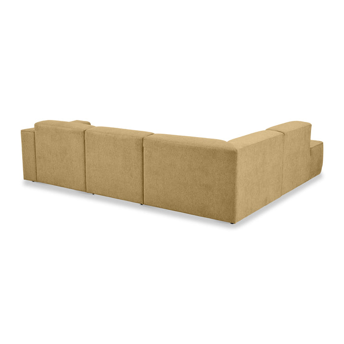 by fonQ Stretch Hoekbank Links - Zand Geel