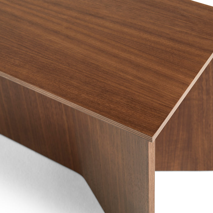 HAY Slit Table Wood Oblong Bijzettafel -  Walnut