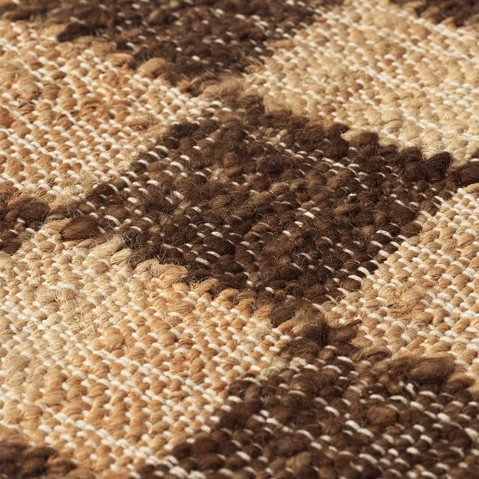 Ferm Living Wool Jute Vloerkleed 200 x 300 cm - Coffee/Natural