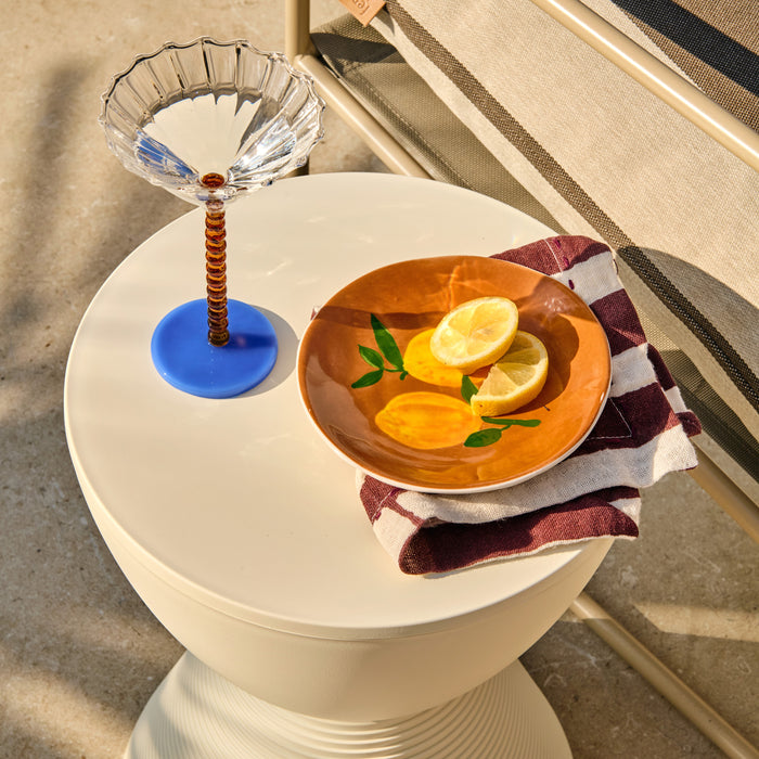 HKliving Striped Burgundy Servetten - Set van 2