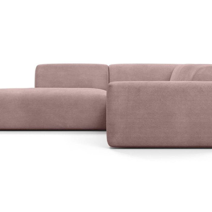 NADUVI Collection Nina Big Hoekbank Links - Ribstof - Lila