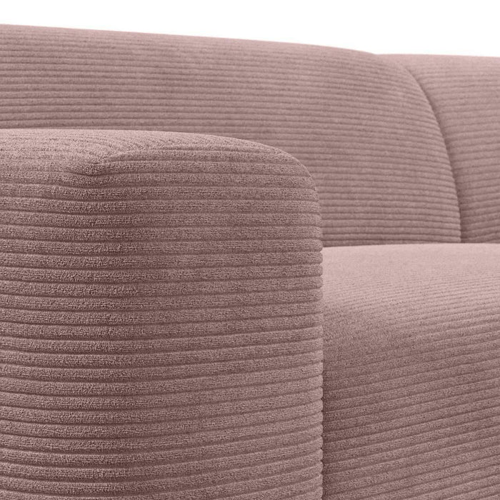 NADUVI Collection Nina Big Hoekbank Links - Ribstof - Lila