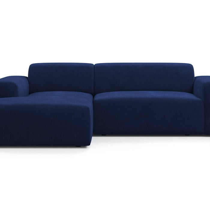 NADUVI Collection Nina Hoekbank Links - Velvet - Blauw