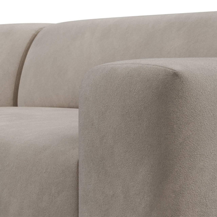 NADUVI Collection Nina Big Hoekbank Rechts - Velvet - Taupe