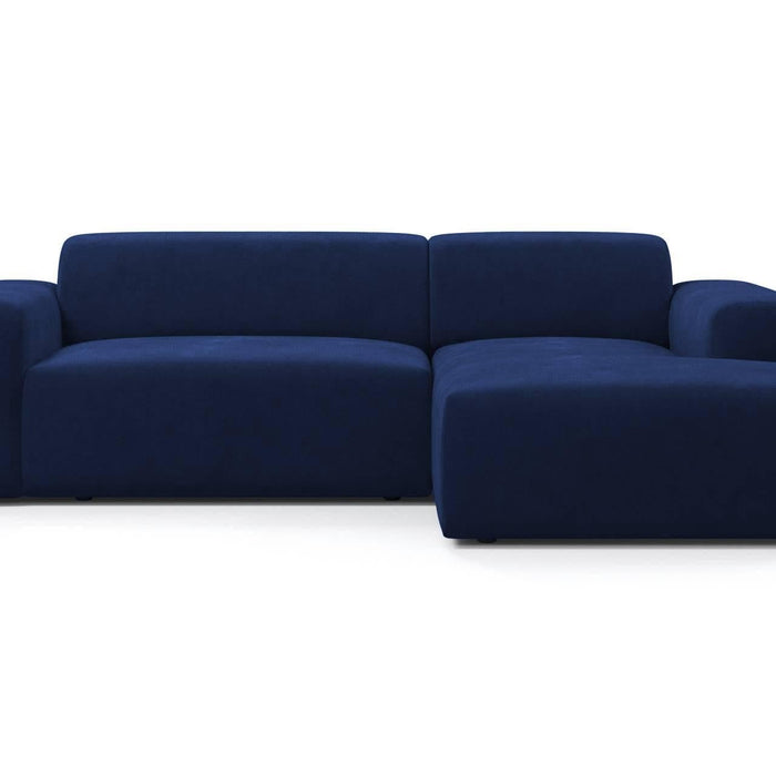 NADUVI Collection Nina Hoekbank Rechts - Velvet - Blauw