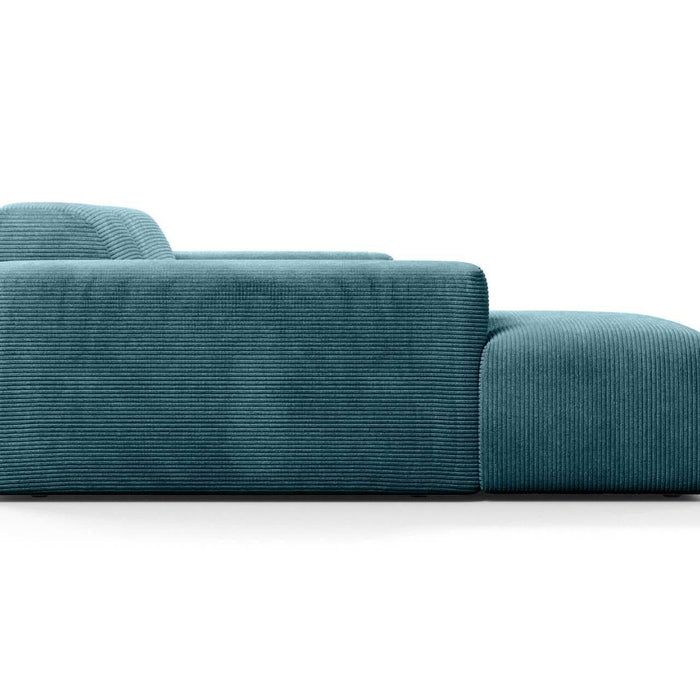 NADUVI Collection Nina Hoekbank Links - Ribstof - Turquoise