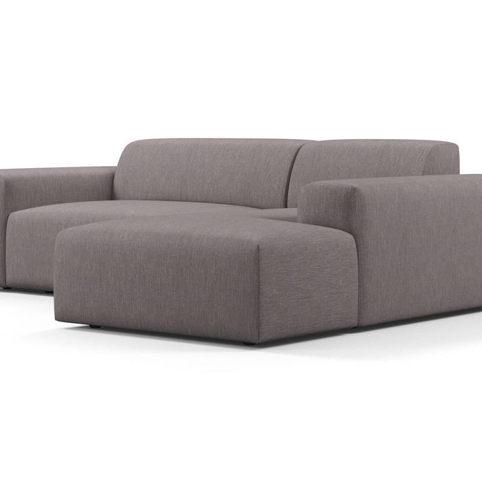 NADUVI Collection Nina Hoekbank Rechts - Linnen - Donkergrijs