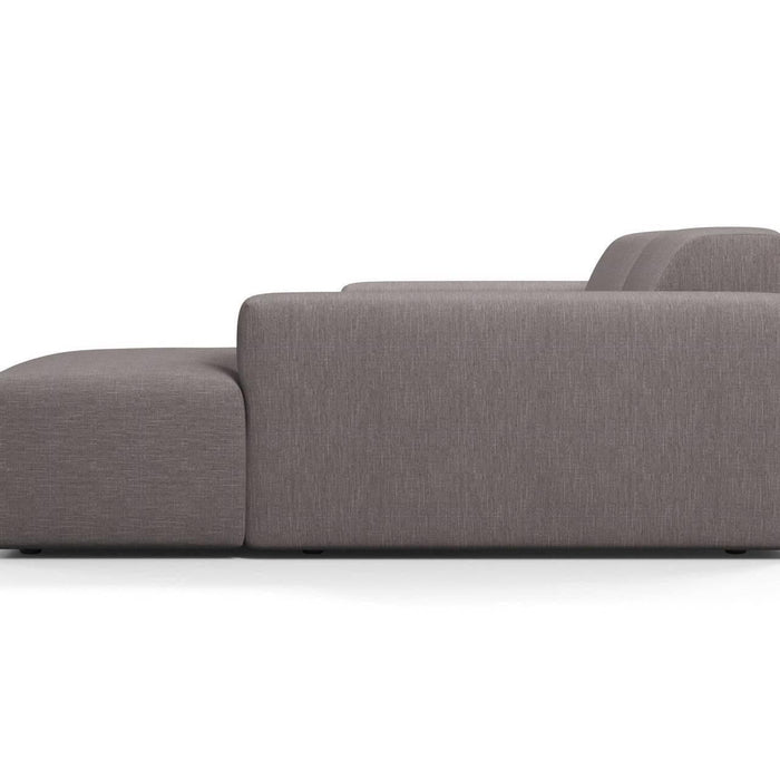 NADUVI Collection Nina Hoekbank Rechts - Linnen - Donkergrijs