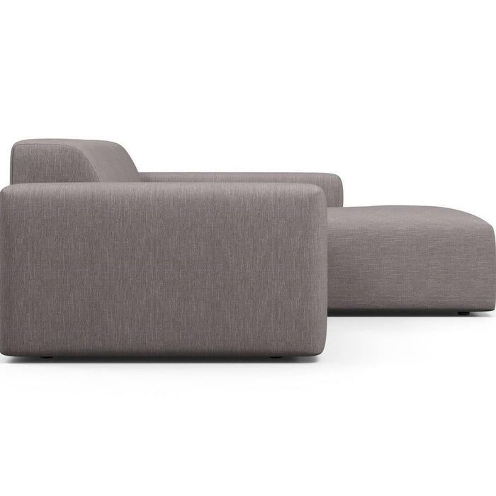 NADUVI Collection Nina Hoekbank Rechts - Linnen - Donkergrijs
