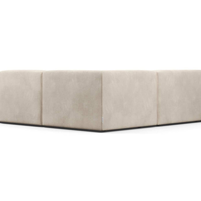 NADUVI Collection Nina Big Hoekbank Rechts - Velvet - Beige