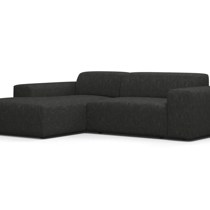 NADUVI Collection Nina Hoekbank Links - Linnen - Antraciet