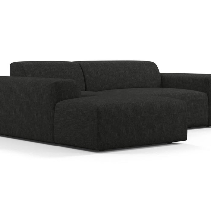 NADUVI Collection Nina Hoekbank Links - Linnen - Antraciet