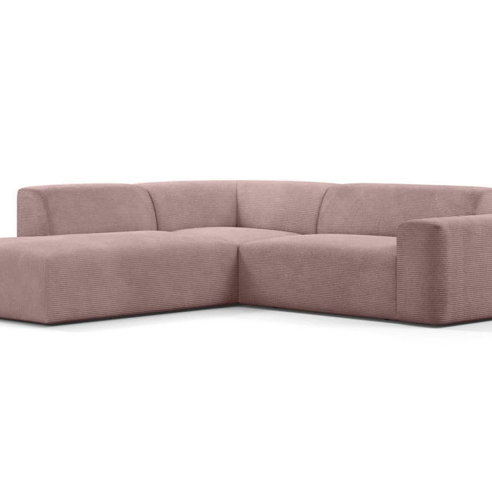 NADUVI Collection Nina Big Hoekbank Links - Ribstof - Lila