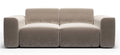 NADUVI Collection Nina 2-zitsbank - Velvet - Beige