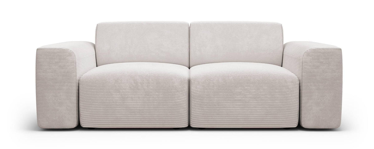 NADUVI Collection Nina 2-zitsbank - Ribstof - Crème