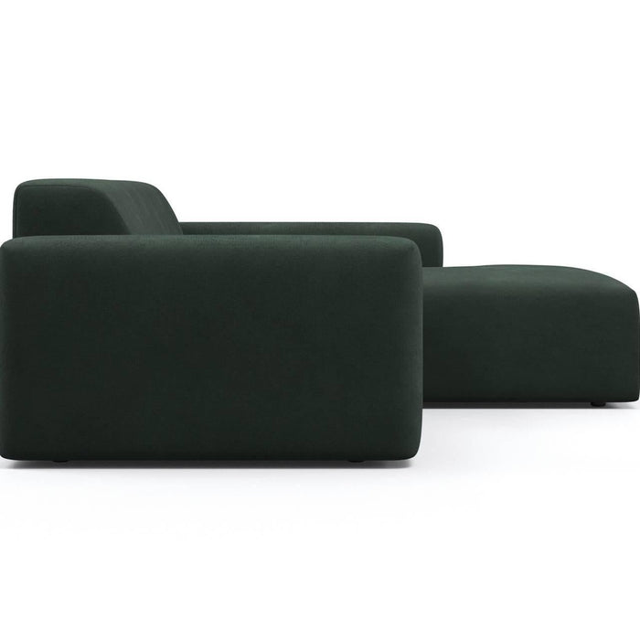 NADUVI Collection Nina Hoekbank Rechts - Velvet - Donkergroen