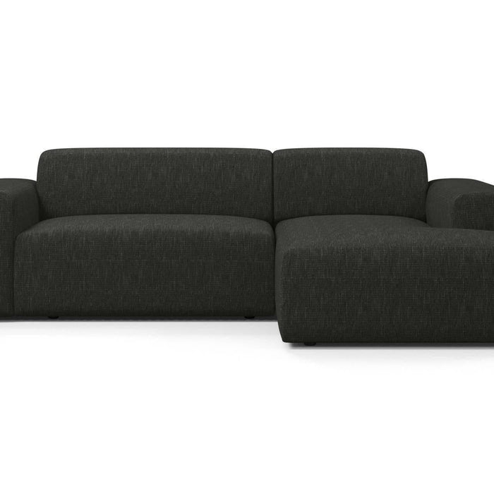 NADUVI Collection Nina Hoekbank Rechts - Linnen - Antraciet