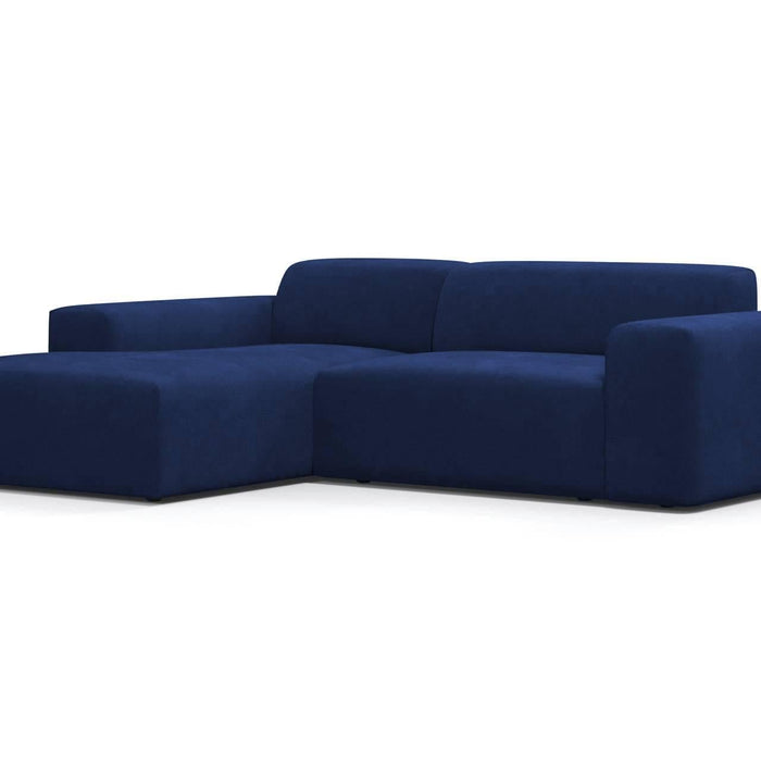 NADUVI Collection Nina Hoekbank Links - Velvet - Blauw