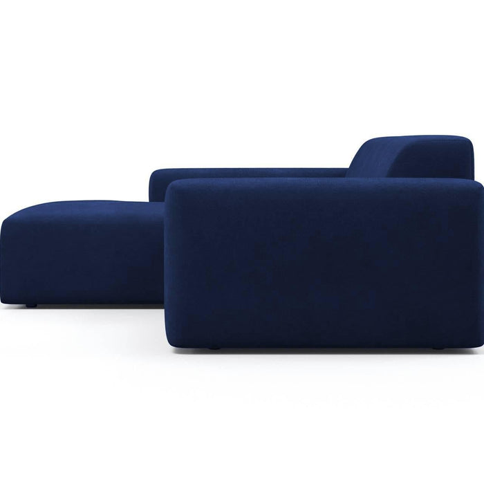 NADUVI Collection Nina Hoekbank Links - Velvet - Blauw