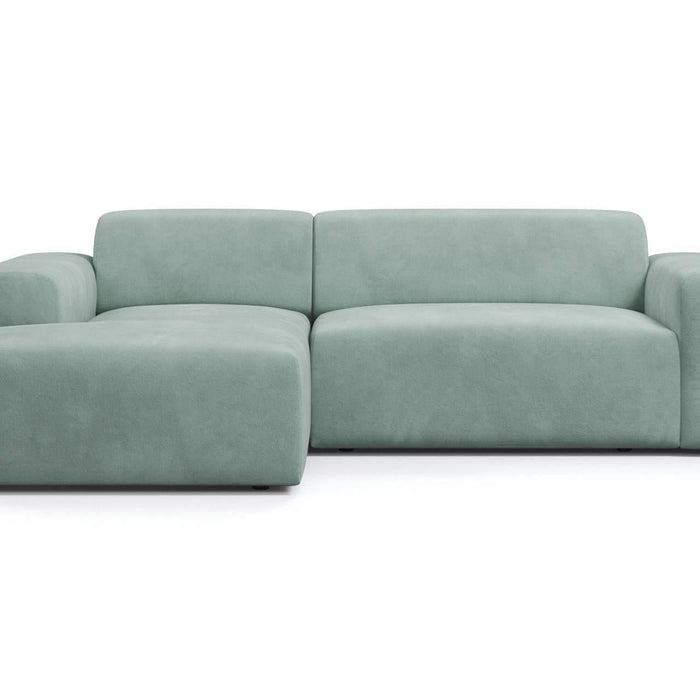 NADUVI Collection Nina Hoekbank Links - Velvet - Mintgroen