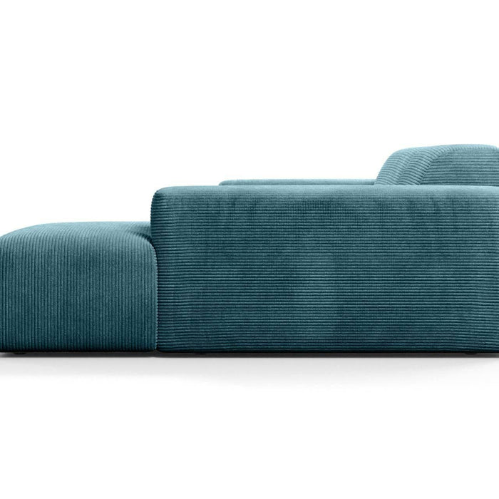 NADUVI Collection Nina Hoekbank Rechts - Ribstof - Turquoise