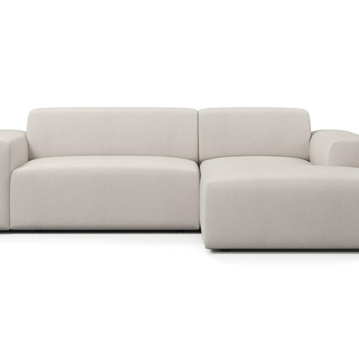 NADUVI Collection Nina Hoekbank Rechts - Linnen - Crème