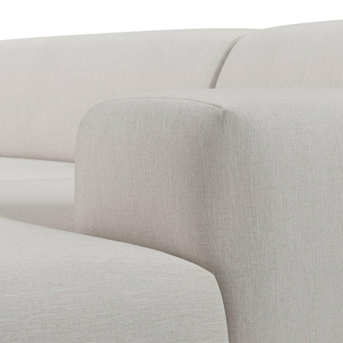 NADUVI Collection Nina Hoekbank Rechts - Linnen - Crème