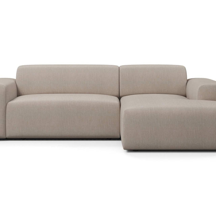 NADUVI Collection Nina Hoekbank Rechts - Linnen - Beige