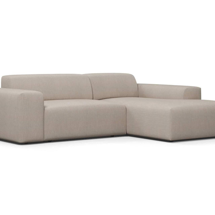 NADUVI Collection Nina Hoekbank Rechts - Linnen - Beige