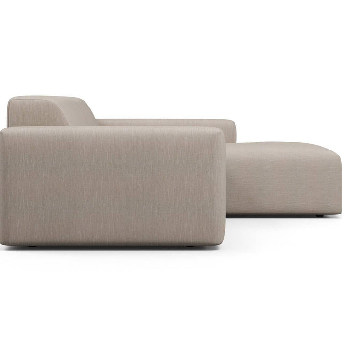 NADUVI Collection Nina Hoekbank Rechts - Linnen - Beige