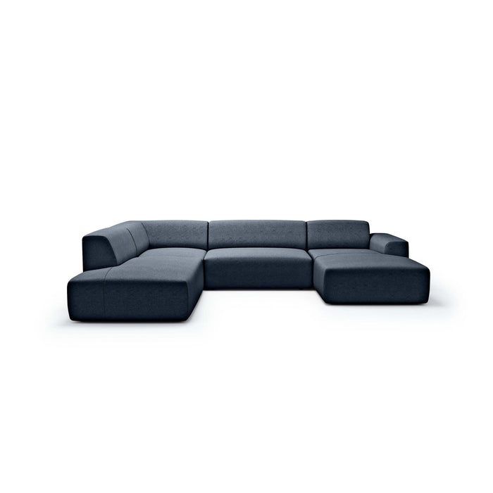 NADUVI Collection Nina U-bank Links - Ribstof - Blauw