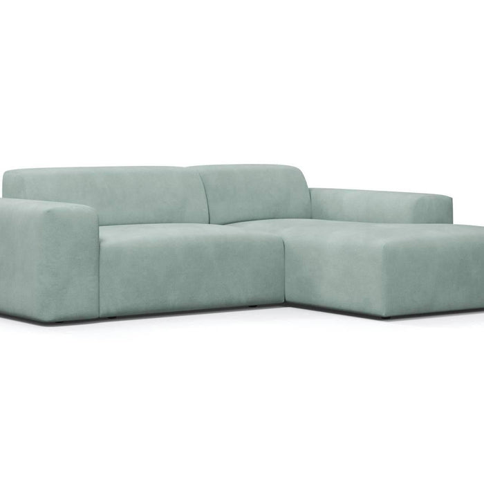 NADUVI Collection Nina Hoekbank Rechts - Velvet - Mintgroen