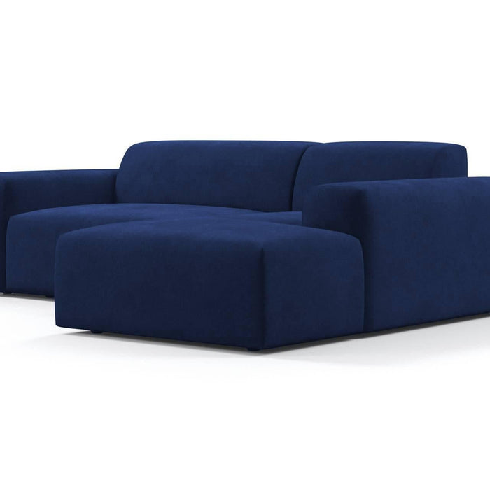 NADUVI Collection Nina Hoekbank Rechts - Velvet - Blauw