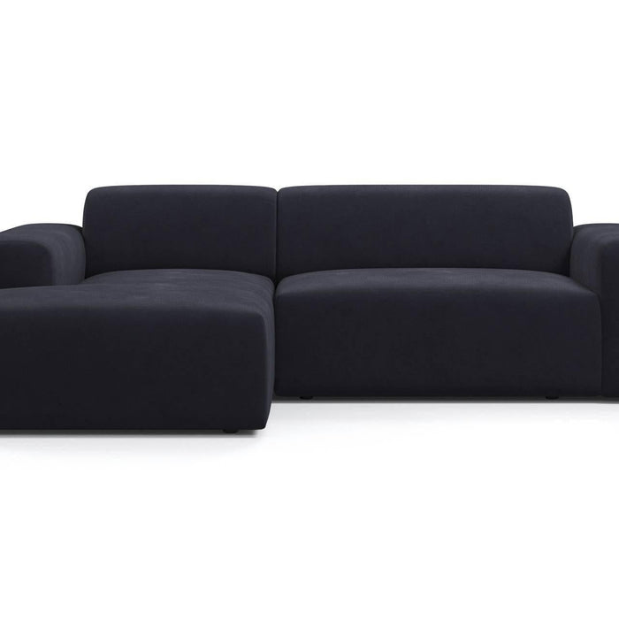 NADUVI Collection Nina Hoekbank Links - Velvet - Marineblauw