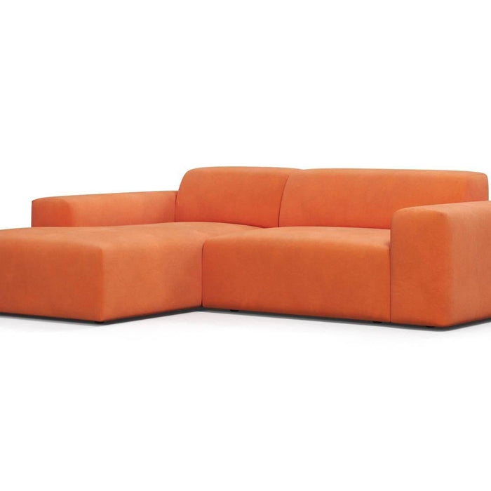 NADUVI Collection Nina Hoekbank Links - Velvet - Oranje