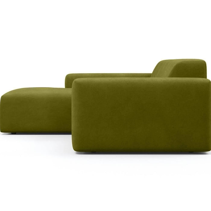 NADUVI Collection Nina Hoekbank Links - Velvet - Olijfgroen