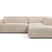 NADUVI Collection Nina Big Hoekbank Rechts - Velvet - Beige