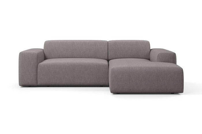 NADUVI Collection Nina Hoekbank Rechts - Linnen - Donkergrijs