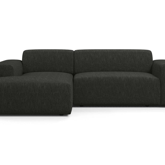 NADUVI Collection Nina Hoekbank Links - Linnen - Antraciet