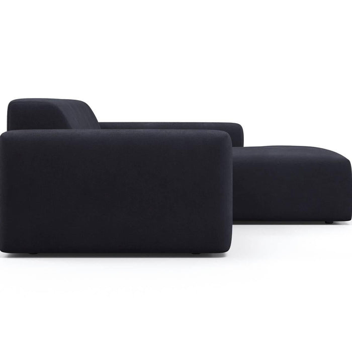 NADUVI Collection Nina Hoekbank Rechts - Velvet - Marineblauw