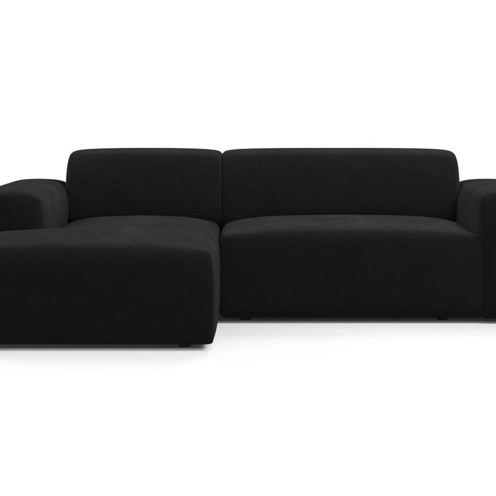 NADUVI Collection Nina Hoekbank Links - Velvet - Zwart