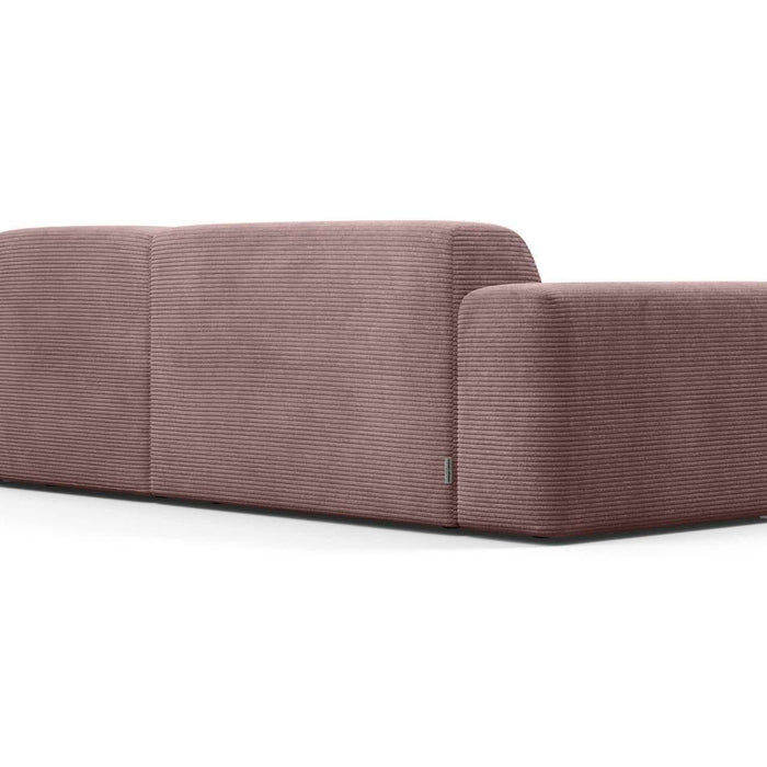 NADUVI Collection Nina Hoekbank Rechts - Ribstof - Lila