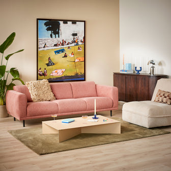 by fonQ Ella 3-zitsbank - Oud Roze