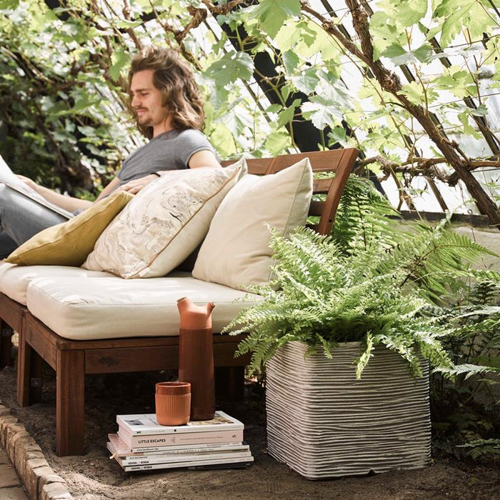 Capi Europe Nature Rib Vierkant Bloempot 30 x 30 cm